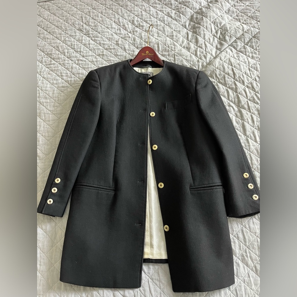 Etienne Aigner Wool Dress Coat